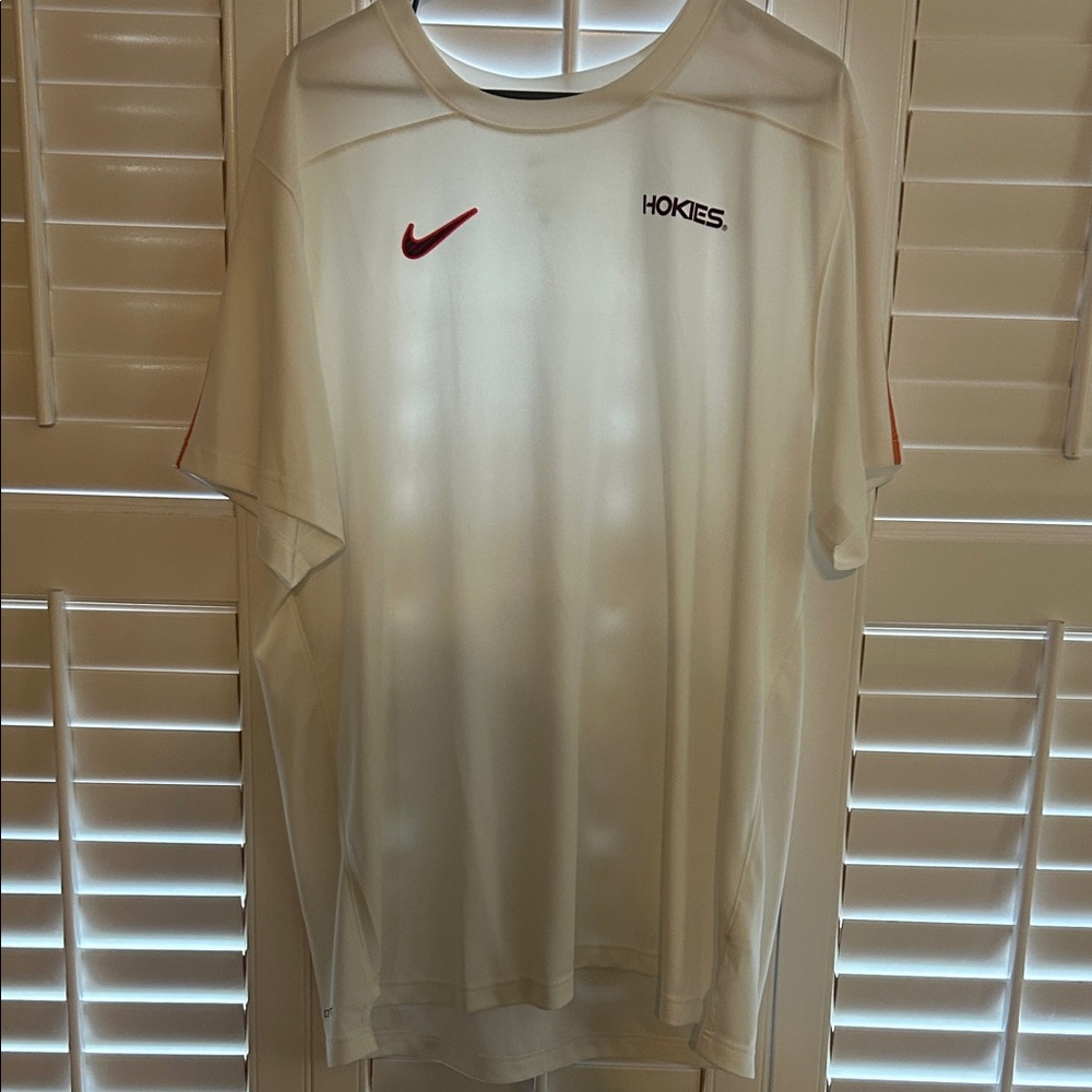 Nike Men's White Virginia Tech Hokies Short Sleeve Tee Dri-Fit Tee